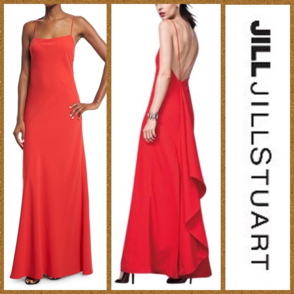 Jill Stuart Ruffle Back Slip Gown!